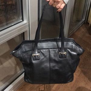 Coach black tote bag! Great for work!